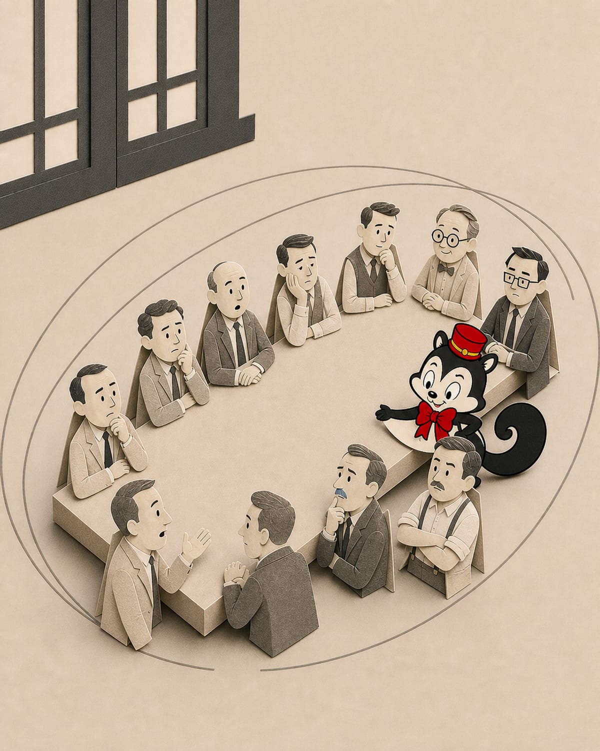 Original Monocurator collage for 12 Angry Men