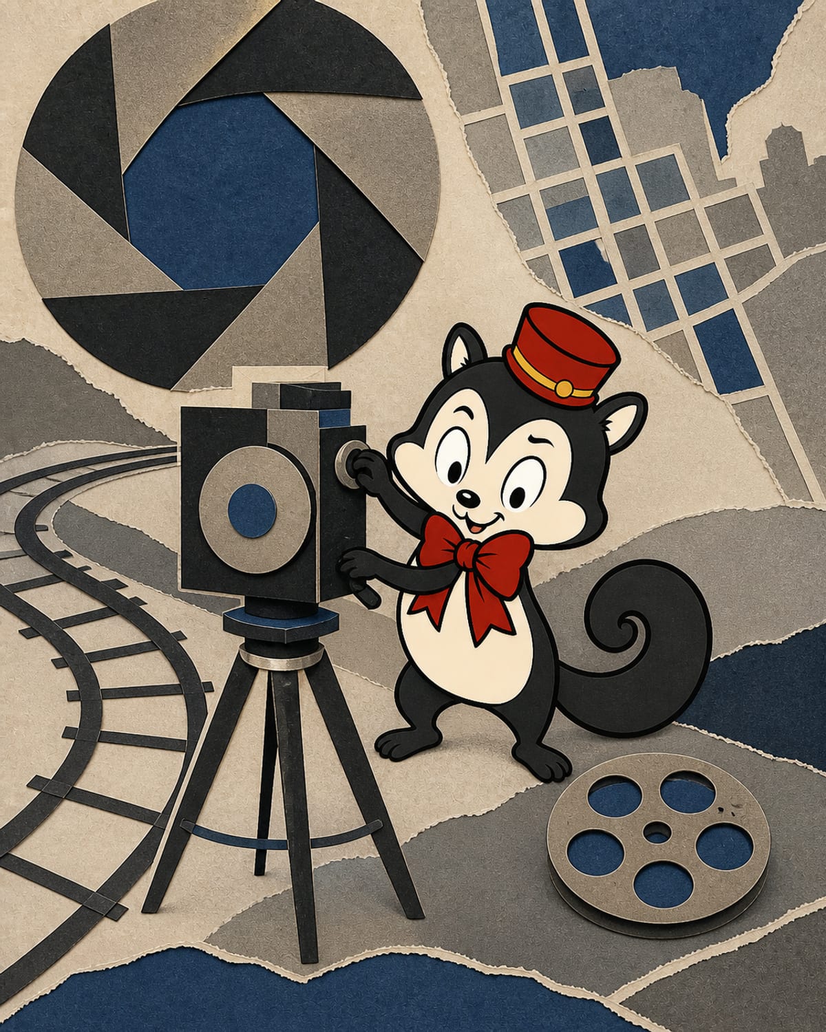 Original Monocurator collage for Man with a Movie Camera