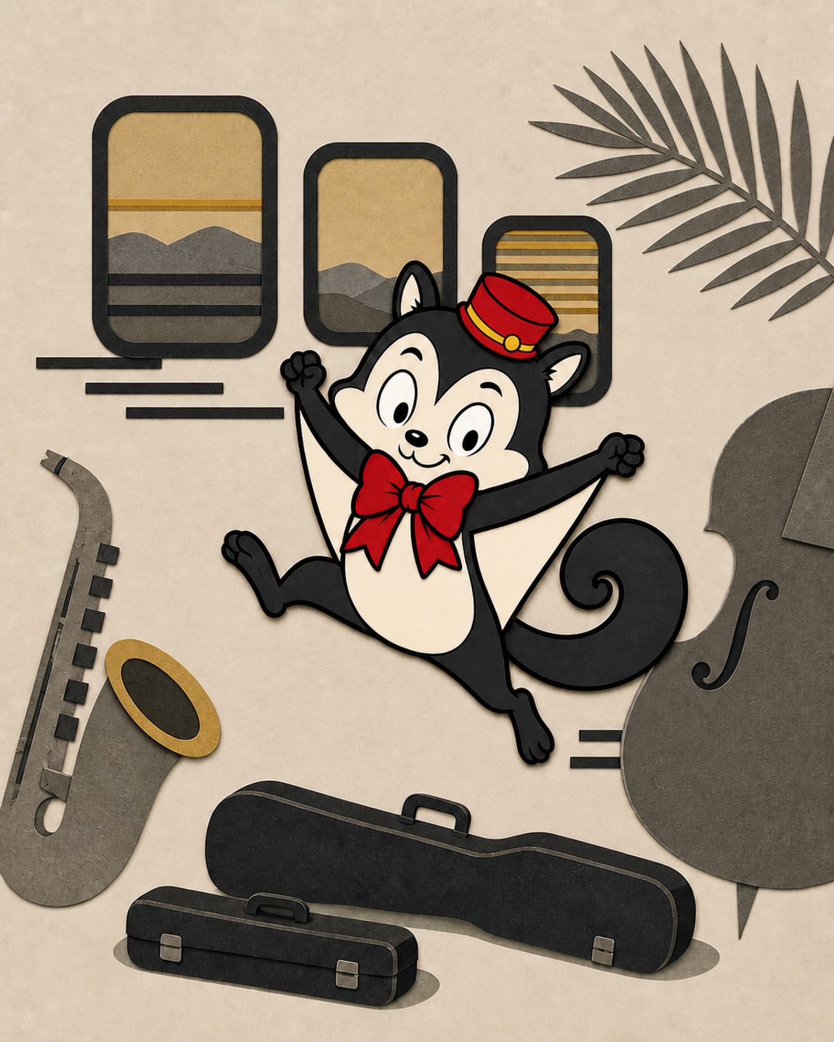 Original Monocurator collage for Some Like It Hot