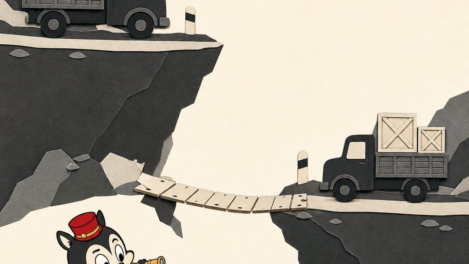 Original Monocurator collage for The Wages of Fear